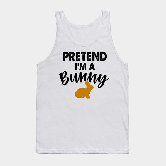 Pretend I'm A Bunny Tank Top by Devasil